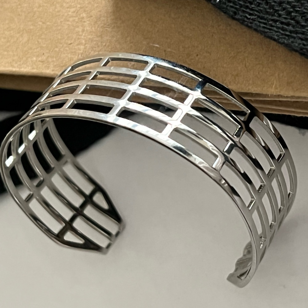 Stainless Steel Cuff Bangle Bracelet